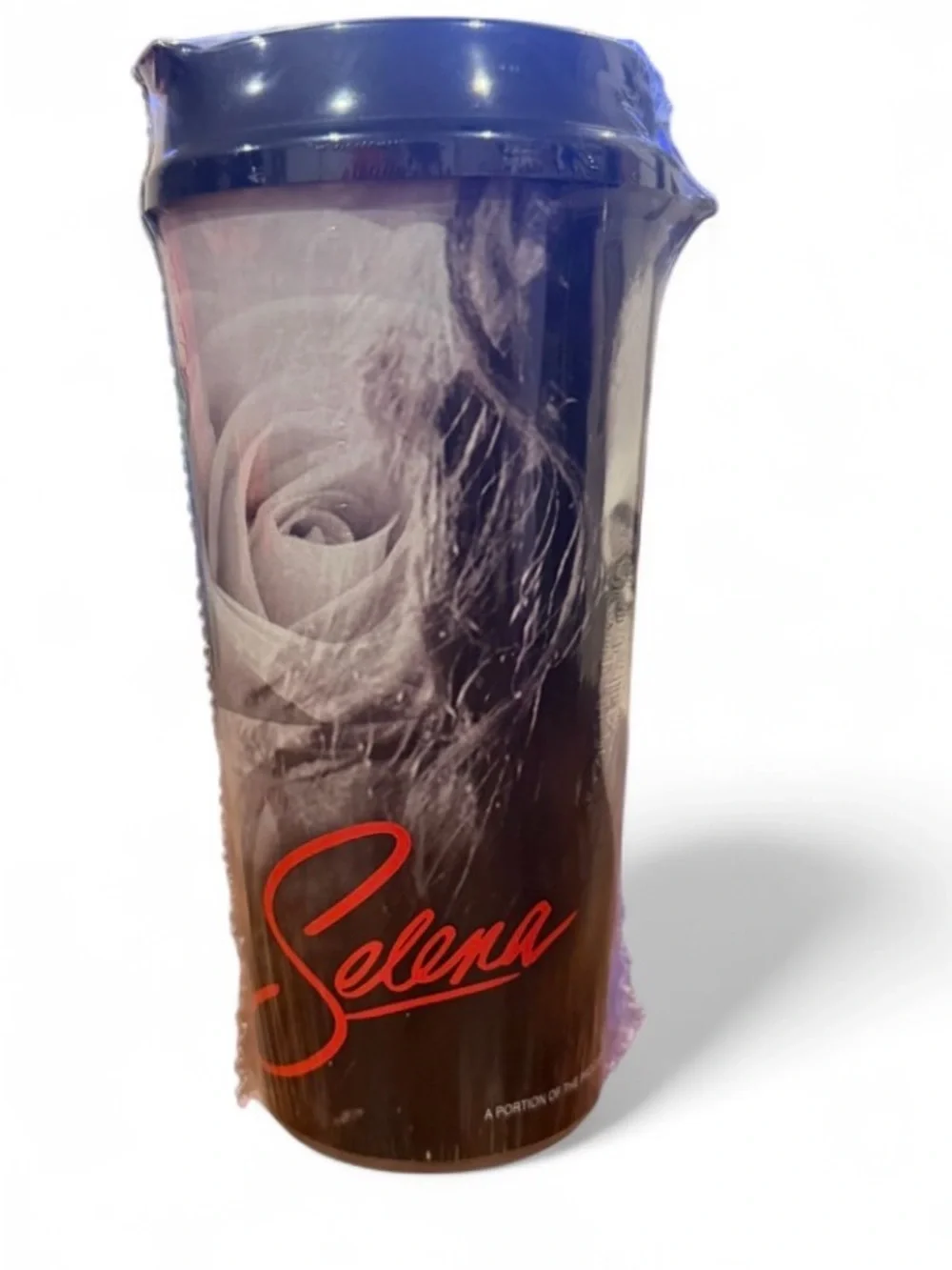 Selena Branded Black Travel Tumbler